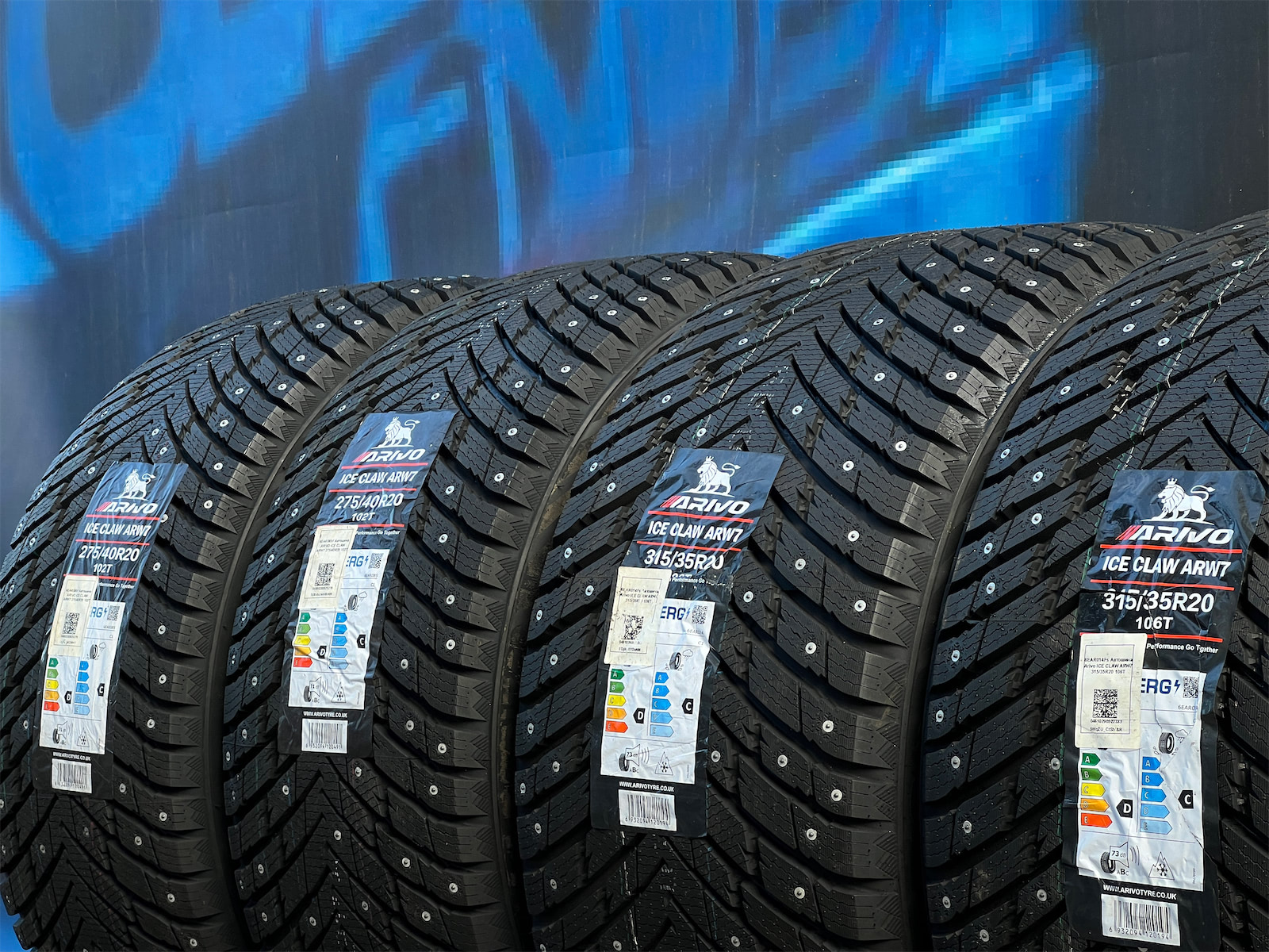 Комплект разноширокий Arivo Ice Claw ARW7 315/35 R20 и 275/40 R20