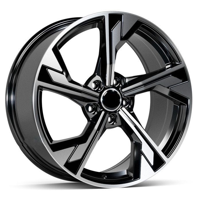 2W Wheels 350 7,5j-17 5*114,3 ET35 d67,1 Black Machined (BP)
