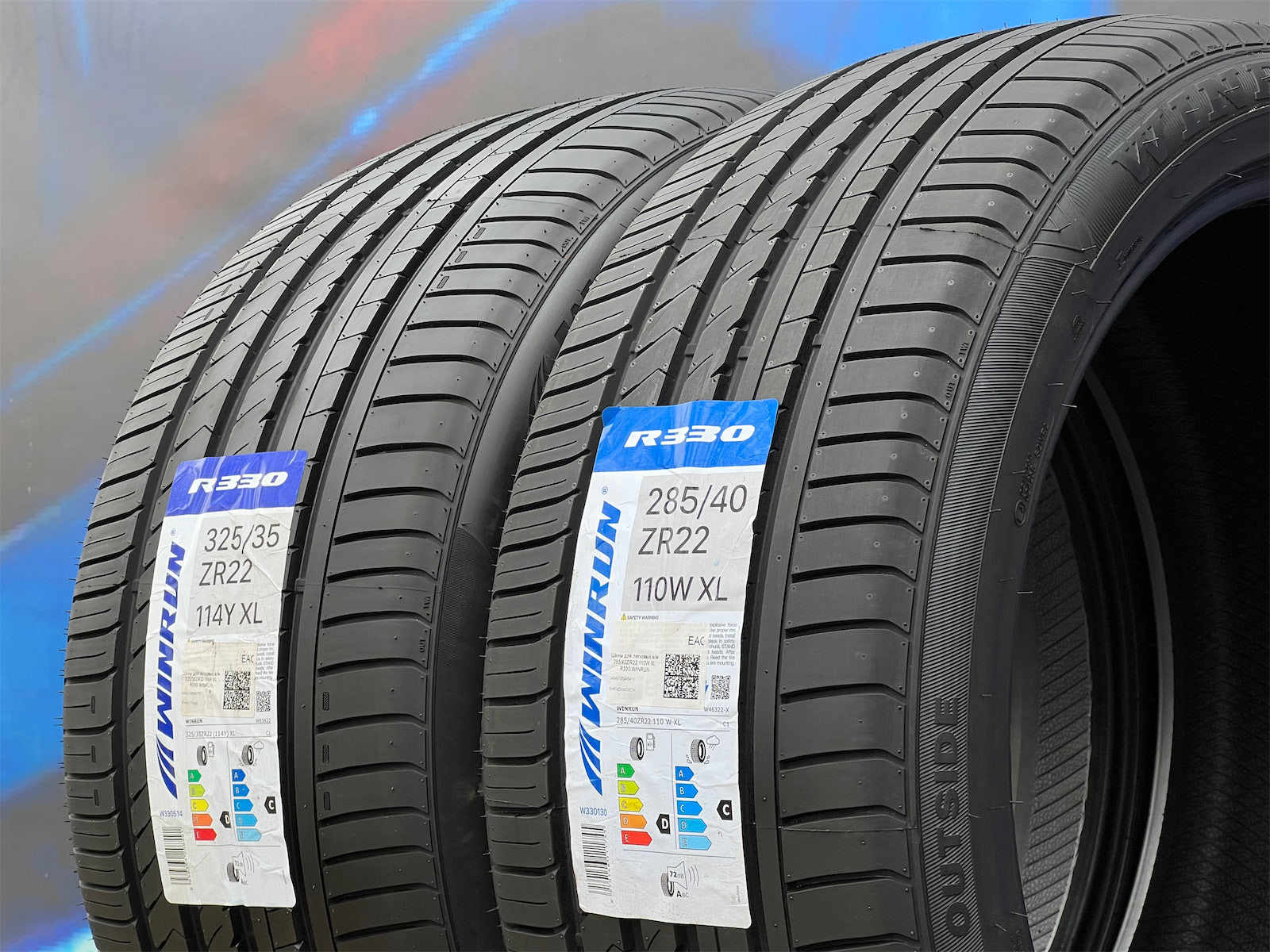 Комплект разноширокий Winrun R330 325/35 R22 и 285/40 R22